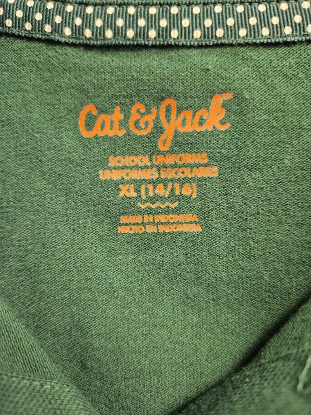 Girl's Plus Size Short Sleeve Stretch Uniform Polo Shirt - Cat & Jack Plus XL (